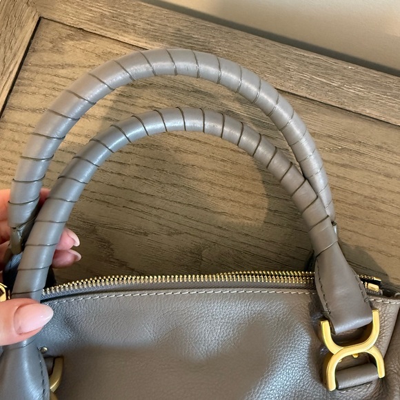 Chloe Marcie Medium Leather Satchel - Picture 7 of 16